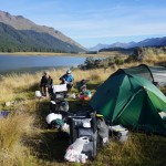 896 camp at south Mavora lake