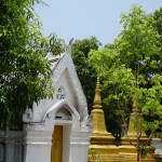 Stupas in einem Wat